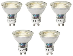 Sada 5 ks GU10 dimbare LED lamp 3W 200 lm 4000K