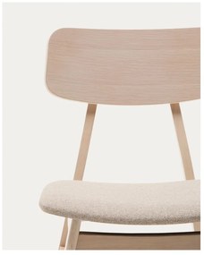 Jedálenská stolička v dekore duba v béžovo-prírodnej farbe v súprave 2 ks Selia – Kave Home