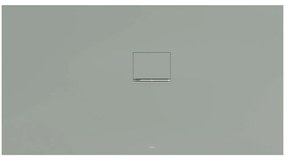 VILLEROY &amp; BOCH Squaro Infinity obdĺžniková sprchová vanička z materiálu Quaryl, do rohu - pravou stranou ku stene, protišmyk (C), 1500 x 800 x 40 mm, Morning Green, UDQ1580SQI2RV-R8