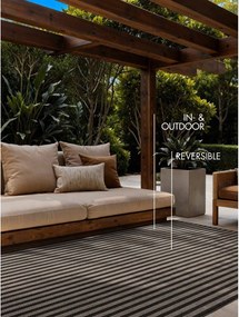 Čierny/krémovobiely vnútorný a vonkajší koberec 120x170 cm Haringey Linley – Ted Baker