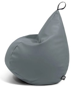 Tmavomodrý sedací vak z imitácie kože Drop XL – So Soft?