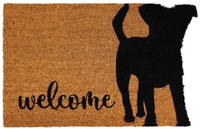Trade Concept, Rohožka Kokos Welcome Pes - na von aj na doma, 40x60, hnedá, chodba / predsieň