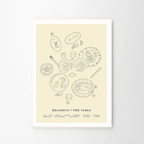 The Poster Club Plagát Delights at the Table by Isabelle Vandeplassche 50x70