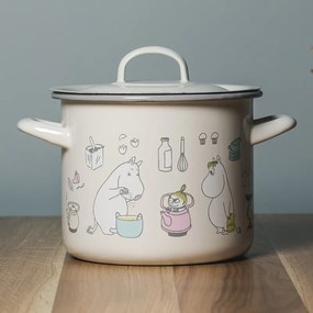 Hrniec Moomins Bon Appétit 2,5l, smalt / béžový