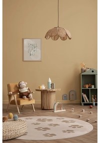 Béžový detský koberec ø133 cm Paws Light Beige – FD
