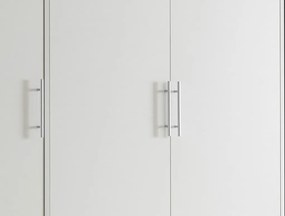 Šatníková skriňa Valencia, 155 cm, biela