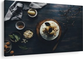 Obraz dezertu na stole (90x60 cm)