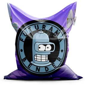 Sablio Sedací vak Futurama Bender Planéta s vysielačmi - 200x140 cm