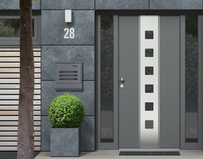 ModernHome Nerezová poštová schránka na novinové listy