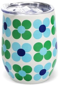 Cestovný hrnček 350 ml Blue and green Daisy – Rex London