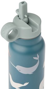 LIEWOOD Detská termo fľaša Falk Arctic Sea / Ocean view 350 ml