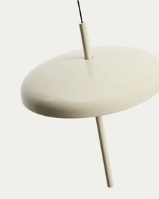 Svetlosivé LED stmievateľné závesné svetlo s kovovým tienidlom Porte – Kave Home