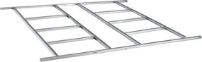Základňa BBSH-4 pre záhradný domček BestBerg ZDSL-4 / 116 x 216 cm / oceľ / strieborná