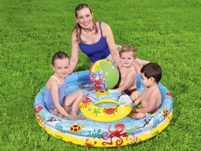 BESTWAY Detský nafukovací bazén 3v1 122cm x 20cm 51124