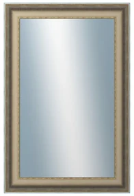DANTIK - Zrkadlo v rámu, rozmer s rámom 40x60 cm z lišty DOPRODEJMETAL AG prehnutá veľká (3025)