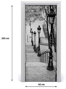 Fototapeta samolepiace na dvere schody 85x205 cm