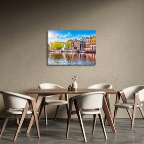 Obraz - Tancujúce domy, Amsterdam (70x50 cm)