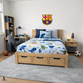 100x100cm Logo FC Barcelona - textilná nálepka na stenu Veľkosť: 40 cm