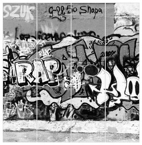 MANUFACTURER -  Súprava posuvnej záclony - Graffiti Art - 4 panely
