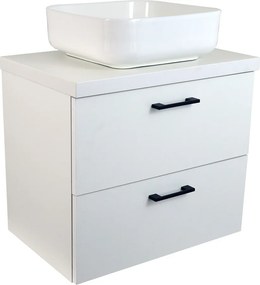 Comodo Kúpeľňová skrinka pod doskové umývadlo Agria W 60-HD - biela/biela