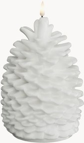 Ručne vyrobená vianočná LED sviečka's efektom plameňa Pine Cone, V 19 cm