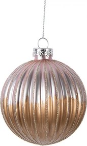 Christmas Bauble ? 8x8 Cm Brown Glass - ? 8*8 cm
