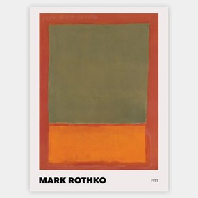 Plagát Orange and Green on Red, 1955 | Mark Rothko