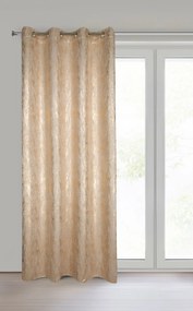 ZATEMŇOVACÍ ZÁVES NA KRÚŽKOCH ELISE 140X250 CM BÉŽOVÁ