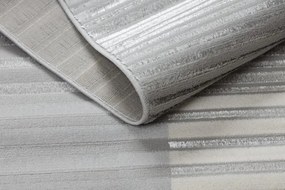Koberec LIRA E2681 Pruhy, štrukturálny, glamour - sivý