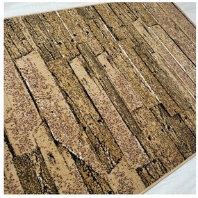 Sindbad MÄKKÝ KOBEREC 120X170 CM NEW IDEA DOSKY HNEDÉ 3186B55 POD STOLÍK DO OBÝVAČKY