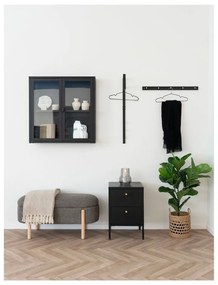 Hnedá lavica z textílie buklé Branca – House Nordic