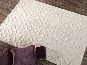 Flair Rugs, DOPREDAJ: 120x170 cm Kusový koberec Moorish Marrakech Cream, 120x170, biela, chodba / predsieň