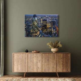 Obraz - Večerná panoráma Londýna (90x60 cm)
