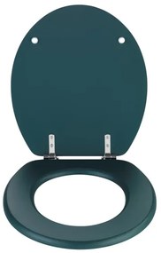 WENKO 25171100-WC toaletné sedadlo PRIMA 37x41 cm zelená/strieborná