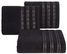 BAVLNENÝ UTERÁK JONAS 50X90 CM ČIERNA