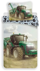 Jerry Fabrics Traktor Green , 140x200/70x90 cm