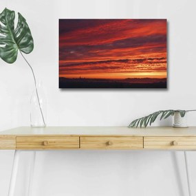 Obraz s LED osvetlením ZÁPAD U MORA 21 45 x 70 cm