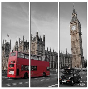 Obraz na plátne - Autobus v Londýne - štvorec 331ČB (75x75 cm)