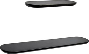 Čierne police v súprave 2 ks 55 cm Arely – Kave Home