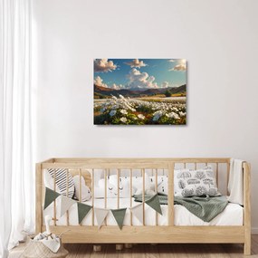 Sklenený obraz - Pokojná krajina (70x50 cm)