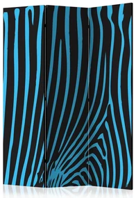 Artgeist Paraván - Zebra pattern (turquoise) [Room Dividers]
