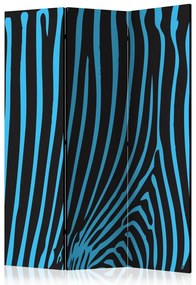 Artgeist Paraván - Zebra pattern (turquoise) [Room Dividers]