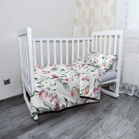Sablio Mikroplyšové detské obliečky do postieľky Letná záhrada - 130x90 / 40x60