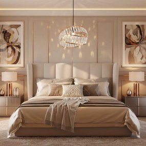 Stropné krištáľové svietidlo APP1105-1CP ružovo zlaté