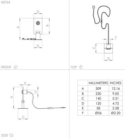 Eglo 43754 - Stolná lampa BRAMERTON 1xE27/40W/230V