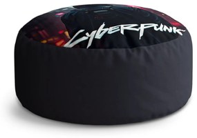 Sablio Taburet Circle Cyberpunk 2077 Výhľad na mesto: 38x48 cm