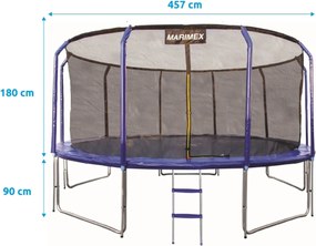Marimex | Trampolína Marimex Standard 457 cm + vnútorná ochranná sieť + rebrík ZADARMO | 19000084