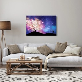 Obraz - Vesmírny strom (90x60 cm)