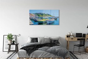 Obraz plexi Hory morské lode 125x50 cm