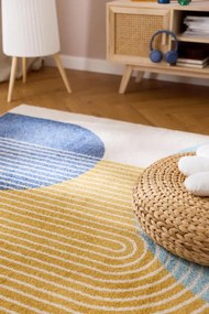 Koberec Muse MU15 modrý Retro